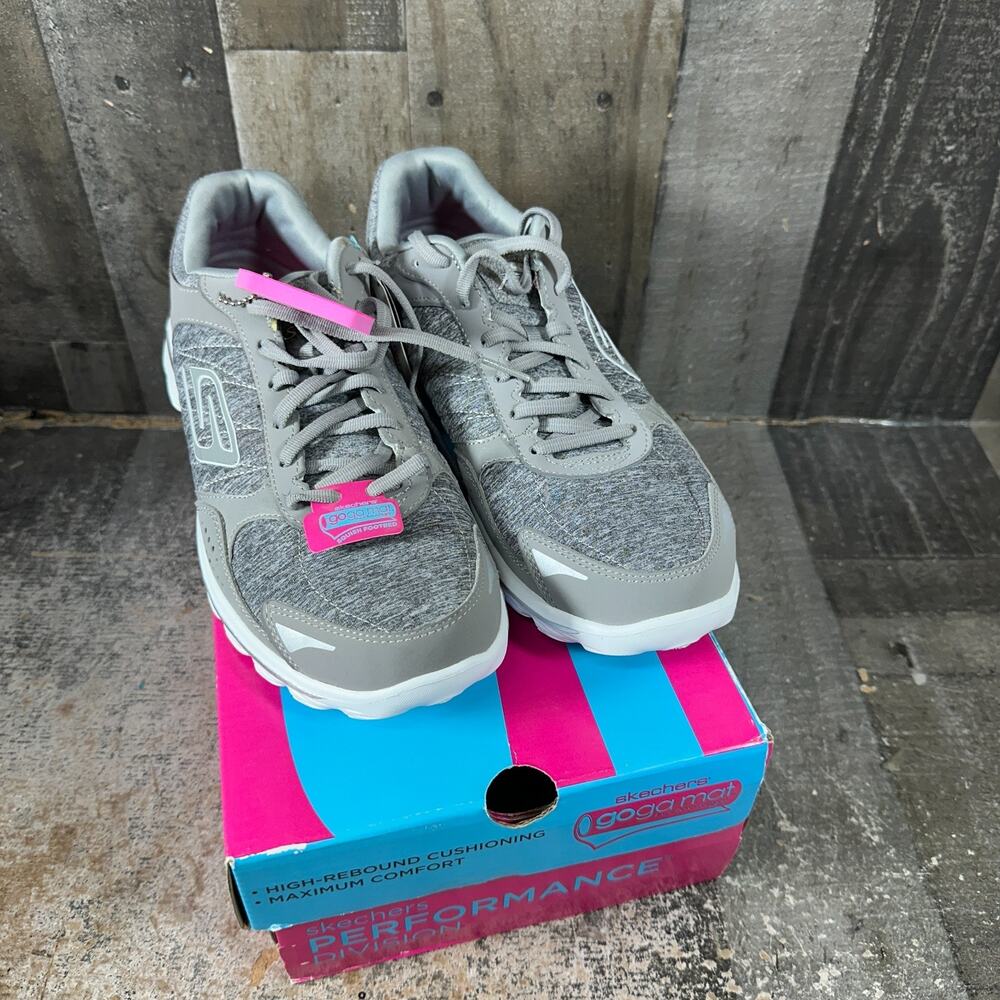 SKECHERS GO WALK 2 FLASH GIRLS GRAY ATHLETIC SHOES SIZE 9.5 SN13971‎